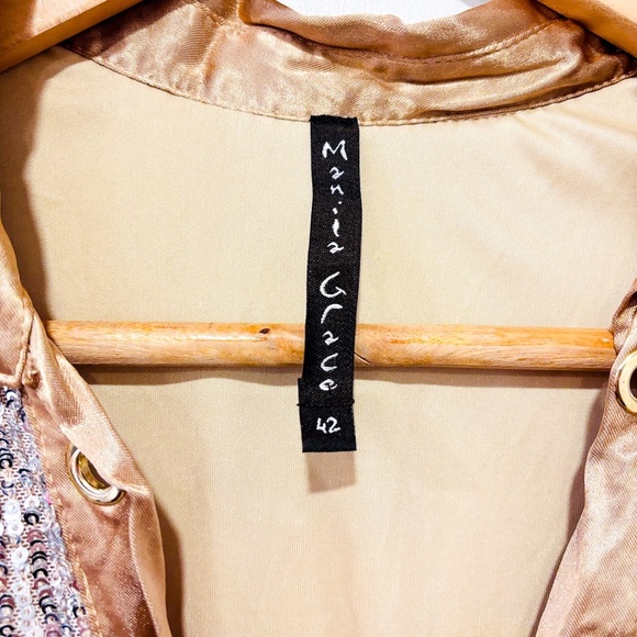 MANILA GRACE Gold sequins dress - Picture 4 of 7